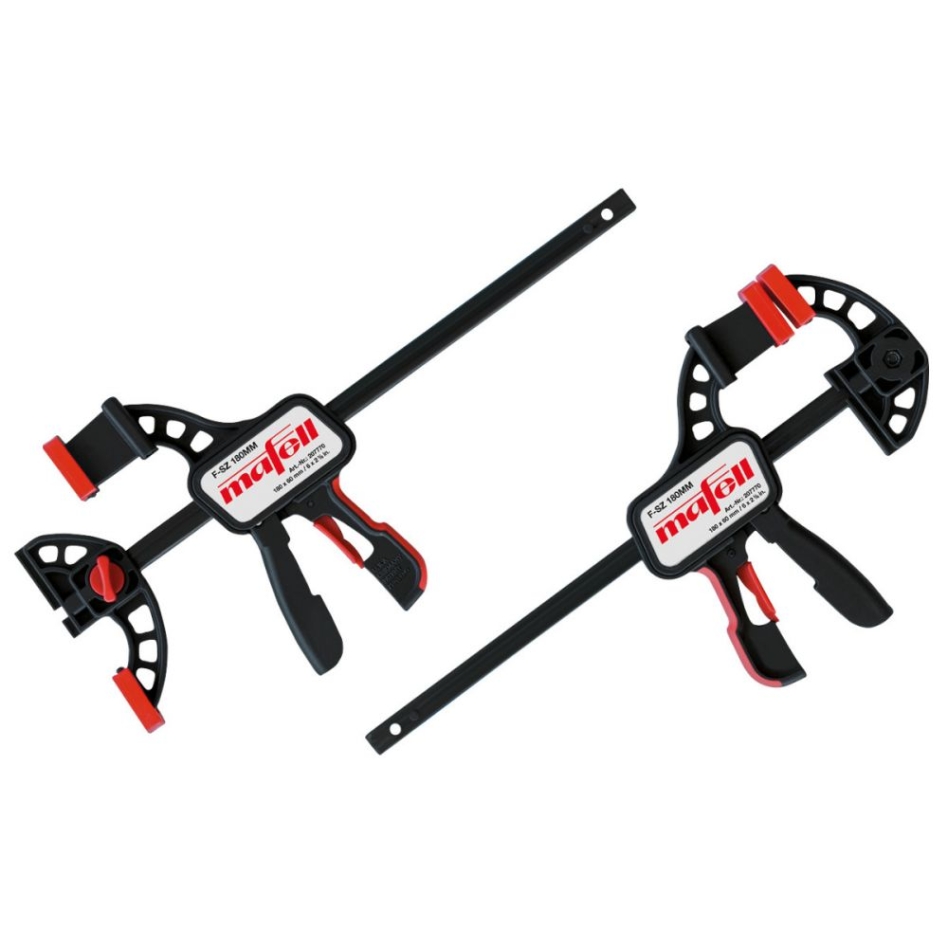 Mafell Accessoires 207770 Snelspanklem set F-SZ Voor vastklemmen liniaal 180 mm 2 stuks