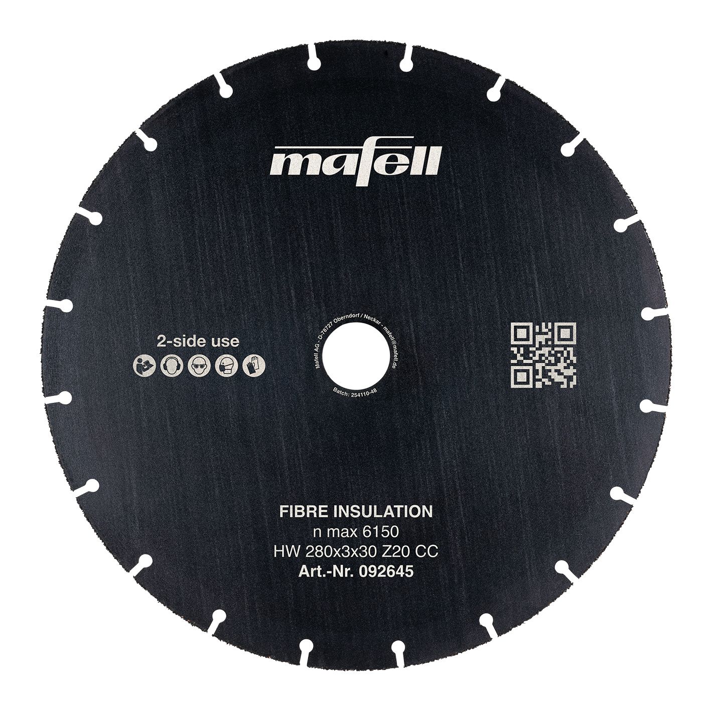 Mafell Accessoires 092645 KSB-FI 280 Cirkelzaagblad HW 280 x 3 x 30 mm Z20 CC Fibre Insulation